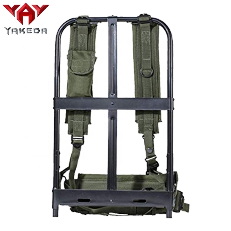 YAKEDA large olive drab tactical tactico surplus rucksack trekking pack alice backpack with metal frame