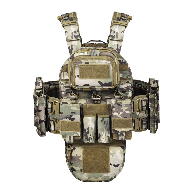 YAKEDA Wholesale Camouflage Woodland OCP Molle Chaleco Tactico Plate Carrier Tactical Vest with Crotch Protection