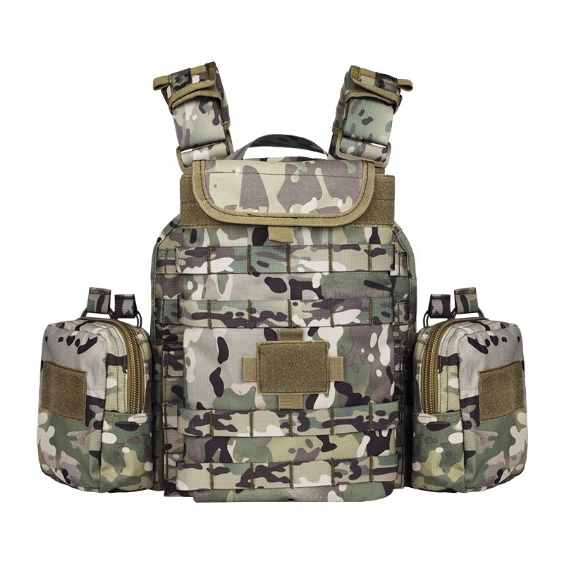 YAKEDA Wholesale Camouflage Woodland OCP Molle Chaleco Tactico Plate Carrier Tactical Vest with Crotch Protection