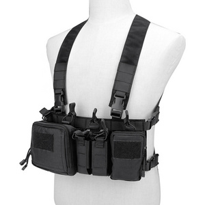 YAKEDA Hot Sale Light Weight Vest Crossbody Black Tactical Chest Rig