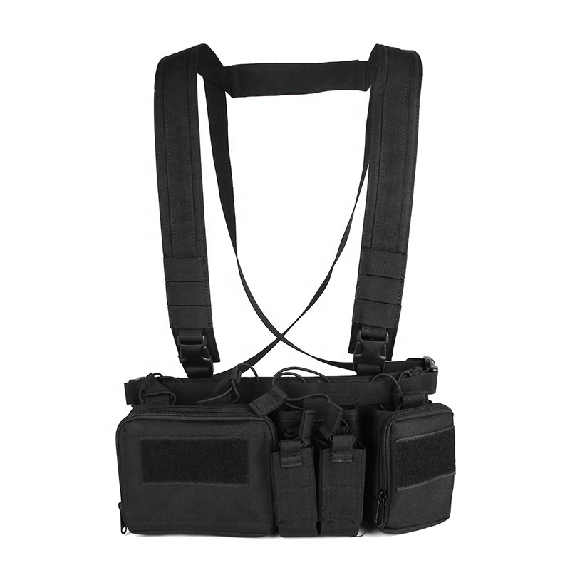 YAKEDA Hot Sale Light Weight Vest Crossbody Black Tactical Chest Rig