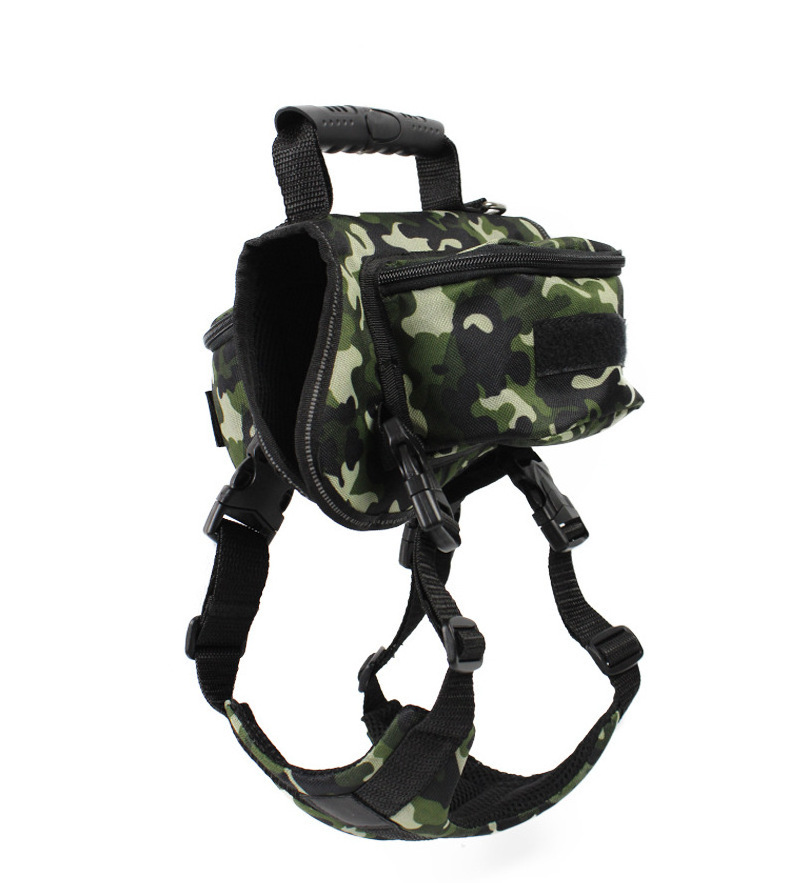 Yakeda Dog Harness Pet Supplies Bag Outdoor Ropa Para Mascota Travel Hiking Camo Tactical Dog Saddle Tactical Vest Dog