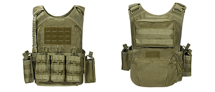 Yakeda Heavy Duty Vest Combat Training Molle Safety Jacket Uniform Equipment Plate Carrier Mag Pouches Men Tactical Vest