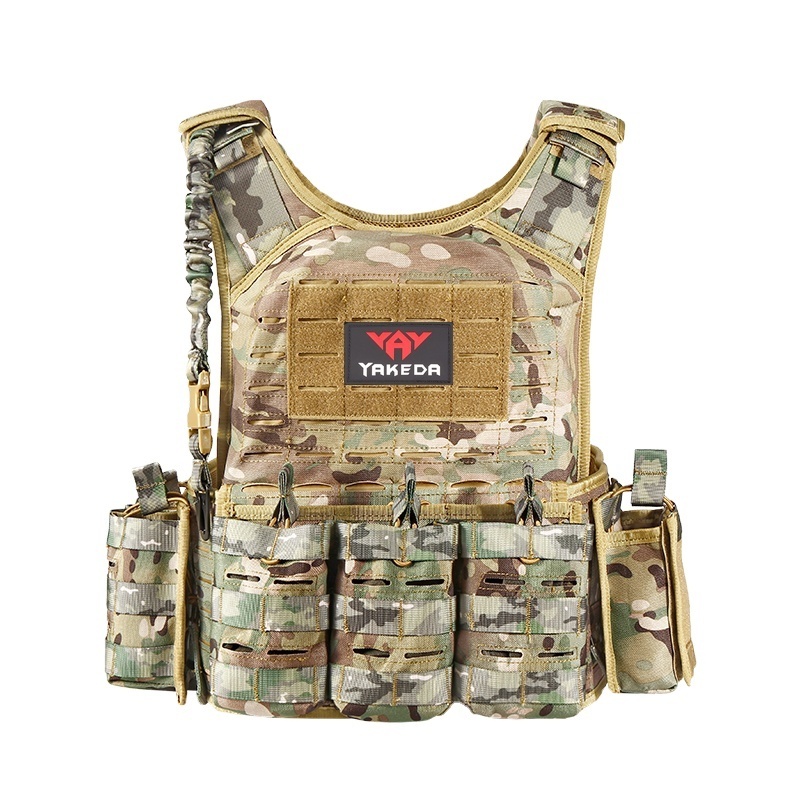 Yakeda Heavy Duty Vest Combat Training Molle Safety Jacket Uniform Equipment Plate Carrier Mag Pouches Men Tactical Vest