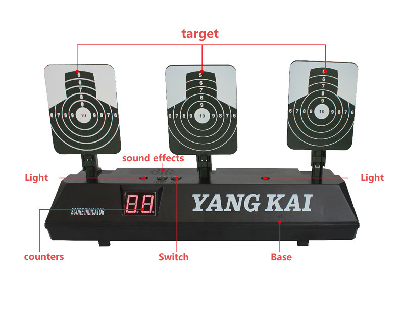 Yakeda Hunting Target Laser Shooting Target Outdoor Slingshot Humanoid Design Foldable Combat Training Tactical Target Slingshot