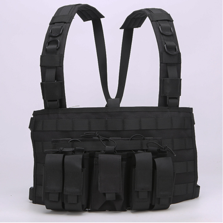 YAKEDA Amunition Magazine Pouches Plate Carrier Harness Weight Oxford Fabric 600D MOLLE Chest Rig Tactical Vest