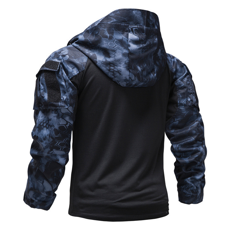 Yakeda Hot Sale Men Pullover Hoodies Sweatshirt for Combat Training Vest t-shirt Jacket Camouflage Tactical Hoodies