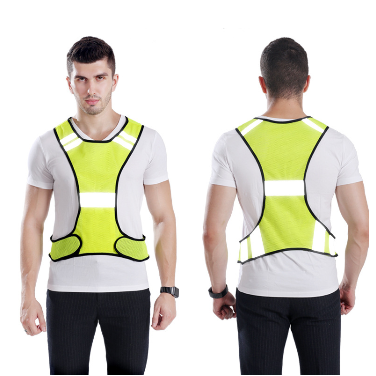 YAKEDA LED Flash Vest Night Running Outdoor Activities Motorcycle Cycling Bike Road Work Reflective Safety Vest