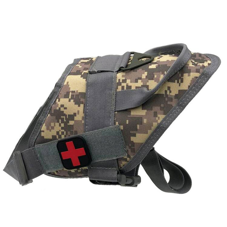 Yakeda Dog Collar Pet Supplies Harness Adjustable Duty Nylon Waterproof Camo Dog Ropa Para Mascotas Dog Tactical Vest