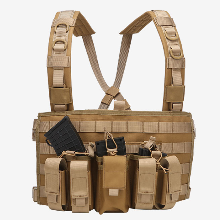 YAKEDA Amunition Magazine Pouches Plate Carrier Harness Weight Oxford Fabric 600D MOLLE Chest Rig Tactical Vest