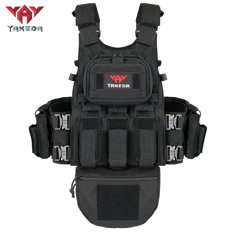 Yakeda Chaleco Tactico Camouflage Safety Vest Molle Pouch Outdoor Combat Training Plate Carrier Quick Release Tactical Vest