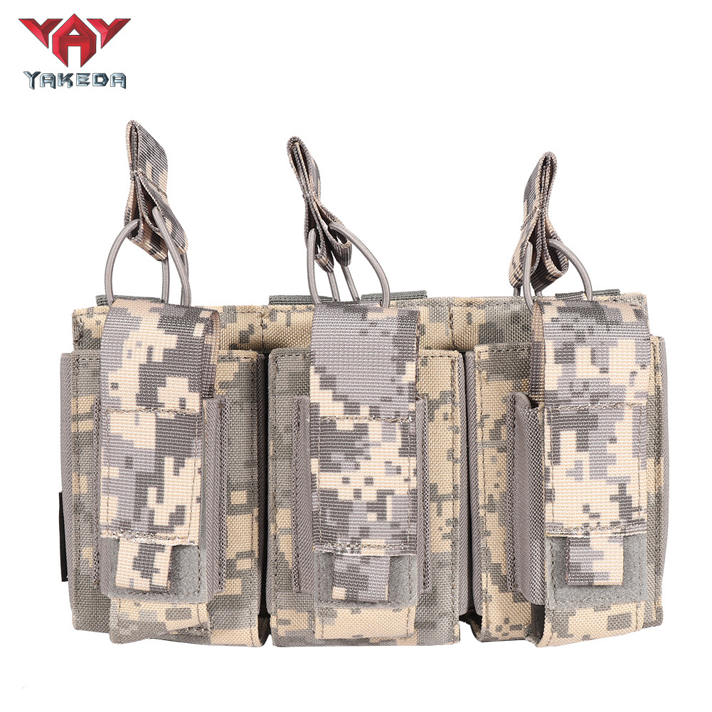 Yakeda Tactical Mag Pouch 1000D Polyester Holster Equipo Tactico Holder Small Bag Combat Kangaroo Tool Triple Magazine Pouches