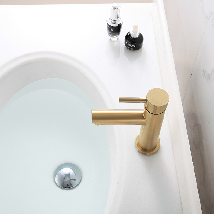 Luxury Deck Mounted Wash Basin Taps 304 Stainless Steel Bathroom Face Basin Faucet Wash Gold Basin Sink Faucets