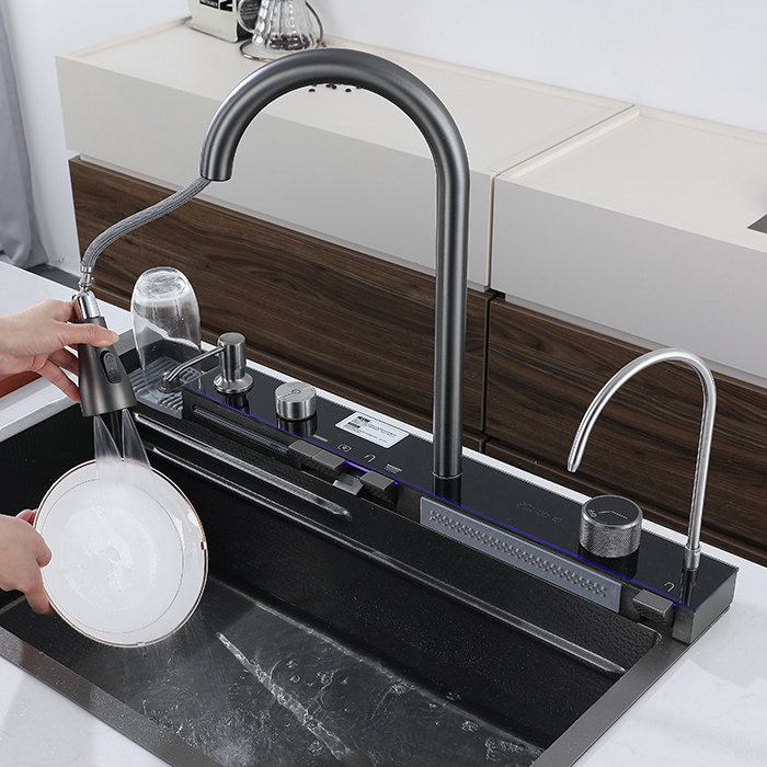 Multifunction Luxury Kitchen Sink Faucet Kitchen Sink Taps Faucet Kitchen Tap Sink Faucet with Cup Vegetable Washer