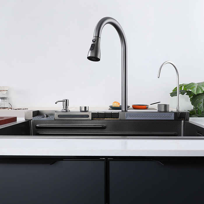 Multifunction Luxury Kitchen Sink Faucet Kitchen Sink Taps Faucet Kitchen Tap Sink Faucet with Cup Vegetable Washer