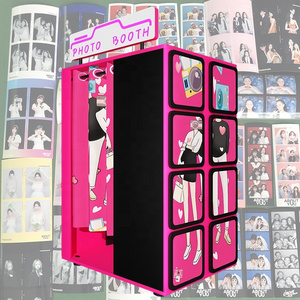 Korea Popular Selfie Station 21.5" Touch Screen Wedding Photo Booth Machine/Instant Photo Booth/Automatic Photo Booth