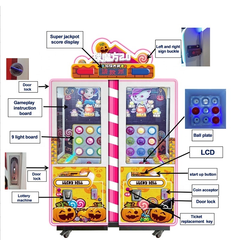 Coin Operated Game Automatic Ticket Redemption Lottery Drawing Machine/Lottery Ball Machine/Lottery Machine