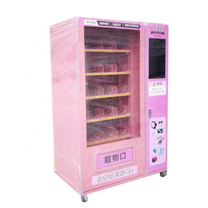 Pink Yellow Lipgloss Automatic Store Beauty Vending Machine Touch Screen/Custom Vendor Machine/Vending Machine Vendors