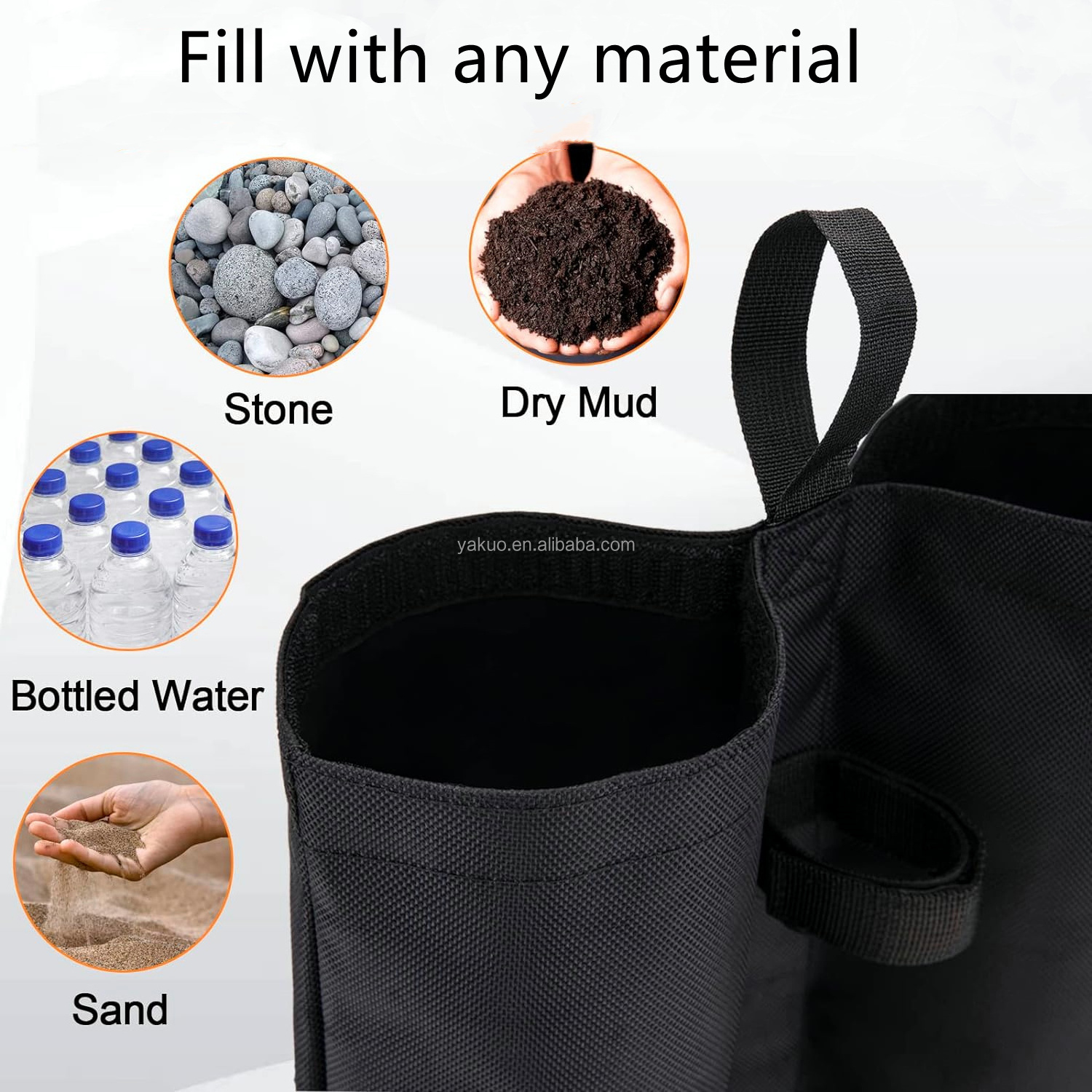 OEM Tent Sand bags Umbrella 4pcs Leg Weights Sand Bags Heavy Duty Stability Sandbag