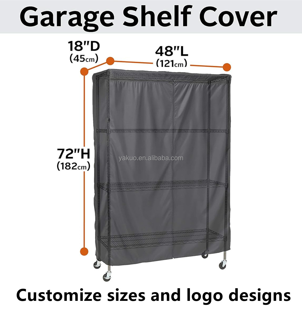 Heavy Duty Dustproof Waterproof Storage Shelving Cover Steel Organizer Wire Rack Covers Shelf Display Rack Protector Cover