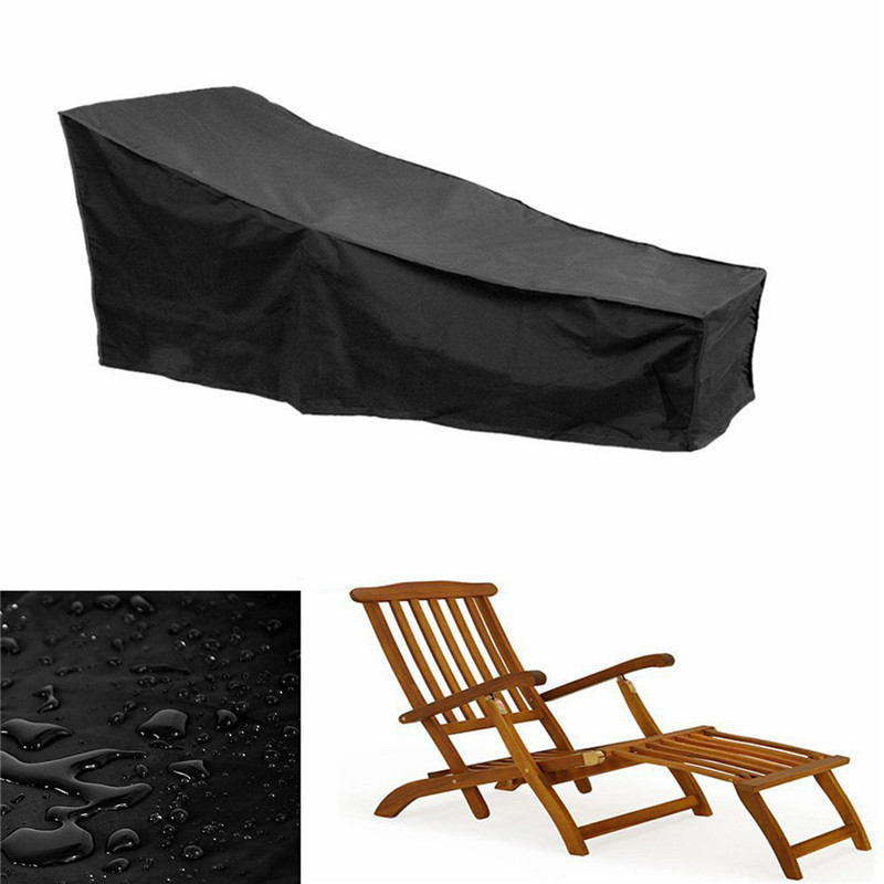 waterproof furniture cover for Patio chaise Lounge Chair Cover beach chair cover with pocket