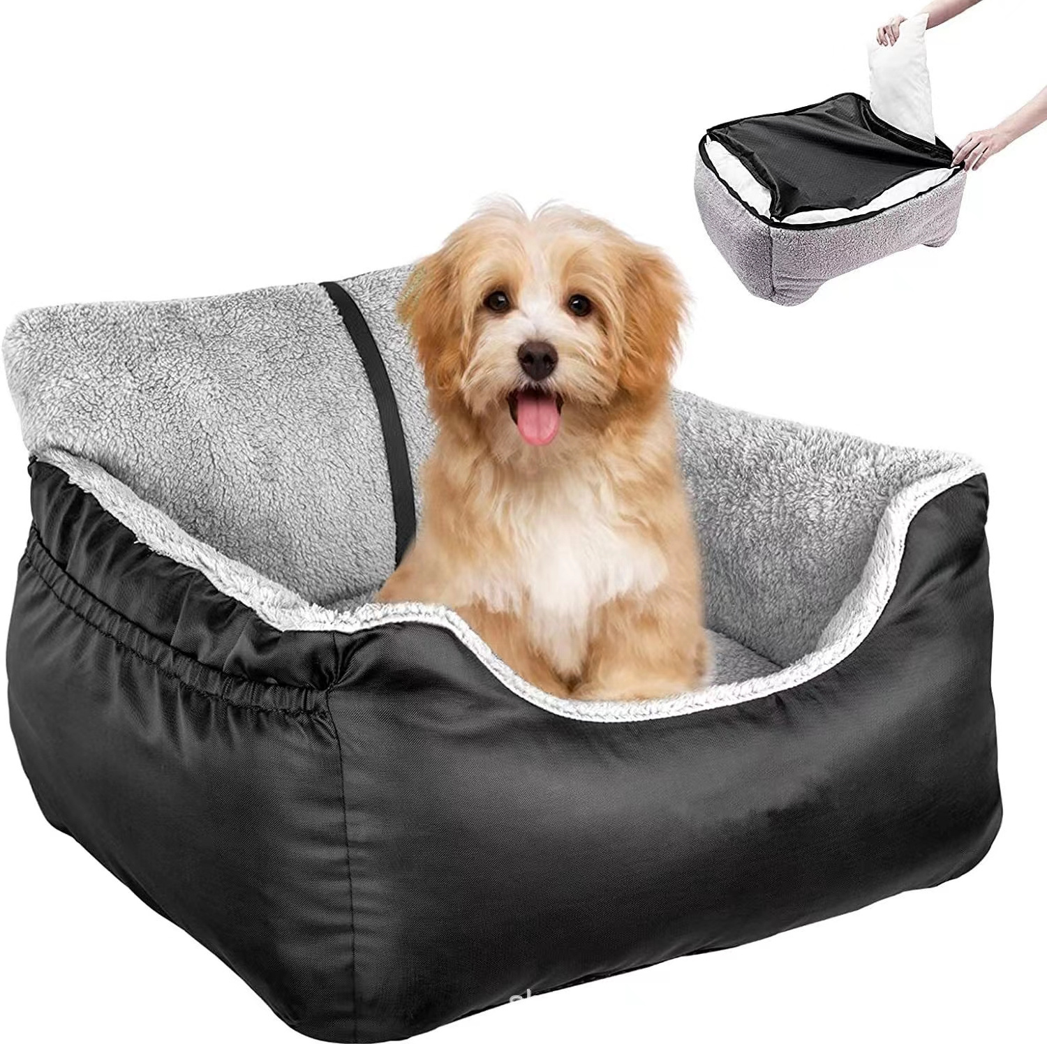 pet travel car seat colorful soft warm cushion portable car seat pet booster seat dog bed