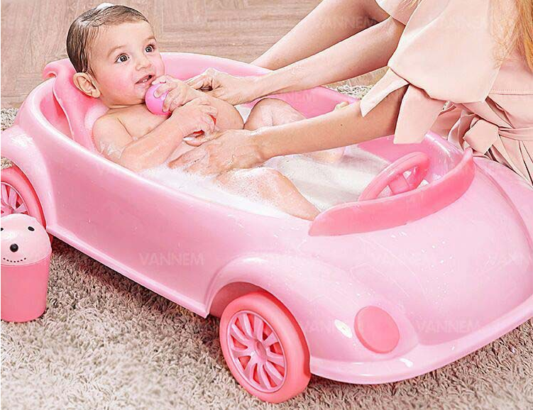 2019 hot sales  Infant foldable bathtub plastic child size bath tub baby folding  portable bathtub for baby