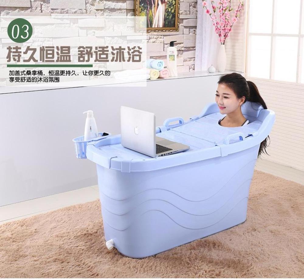 High quality Portable Foldable Plastic Baby Bathtub Thickened Adult Bathtub Home Single SPA Massage Pool Sturdy Bathing Bucket