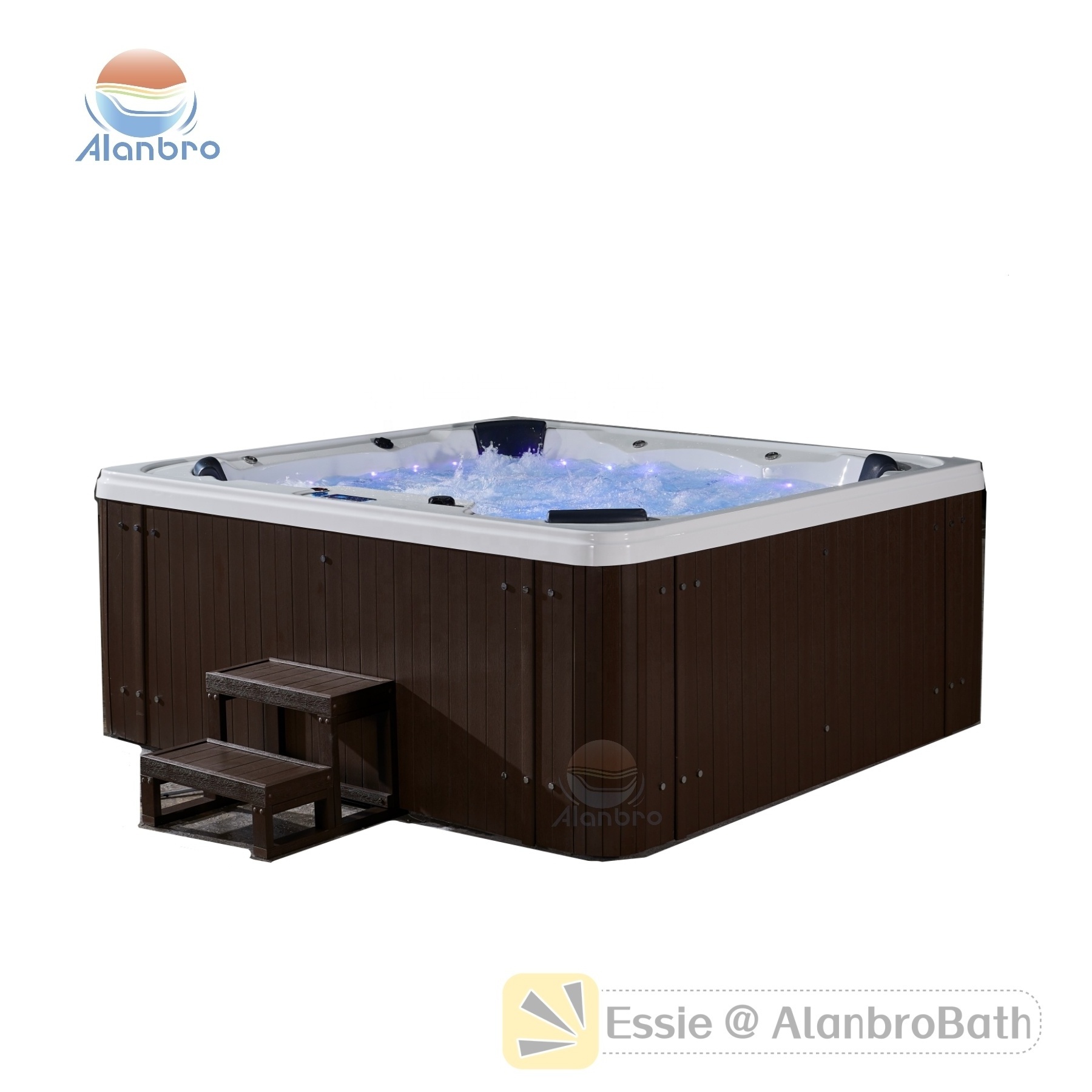 factory 5 persons outdoor whirlpool hot tub balboa control spa tub family garden jakuzi function massage spa bath tub