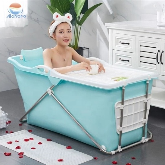 Hot selling cheap indoor folding plastic bath tub for adults freestanding soaking bathtub