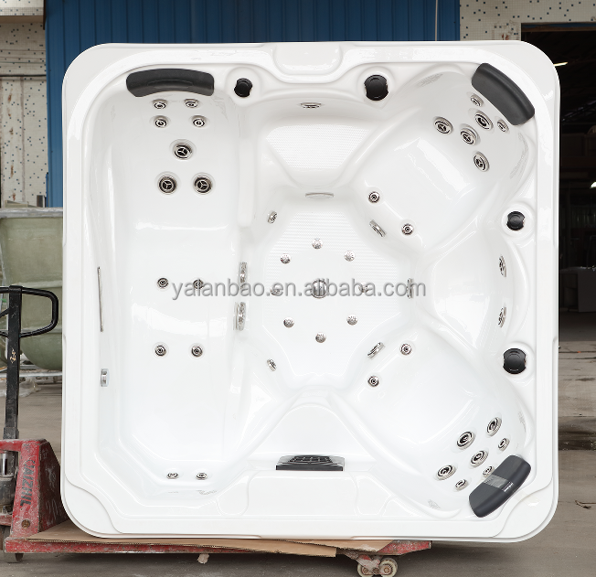 3 person large outdoor big bathtub with CE certificate swim hot tub with light whirlpool massage spa outdoor tubs