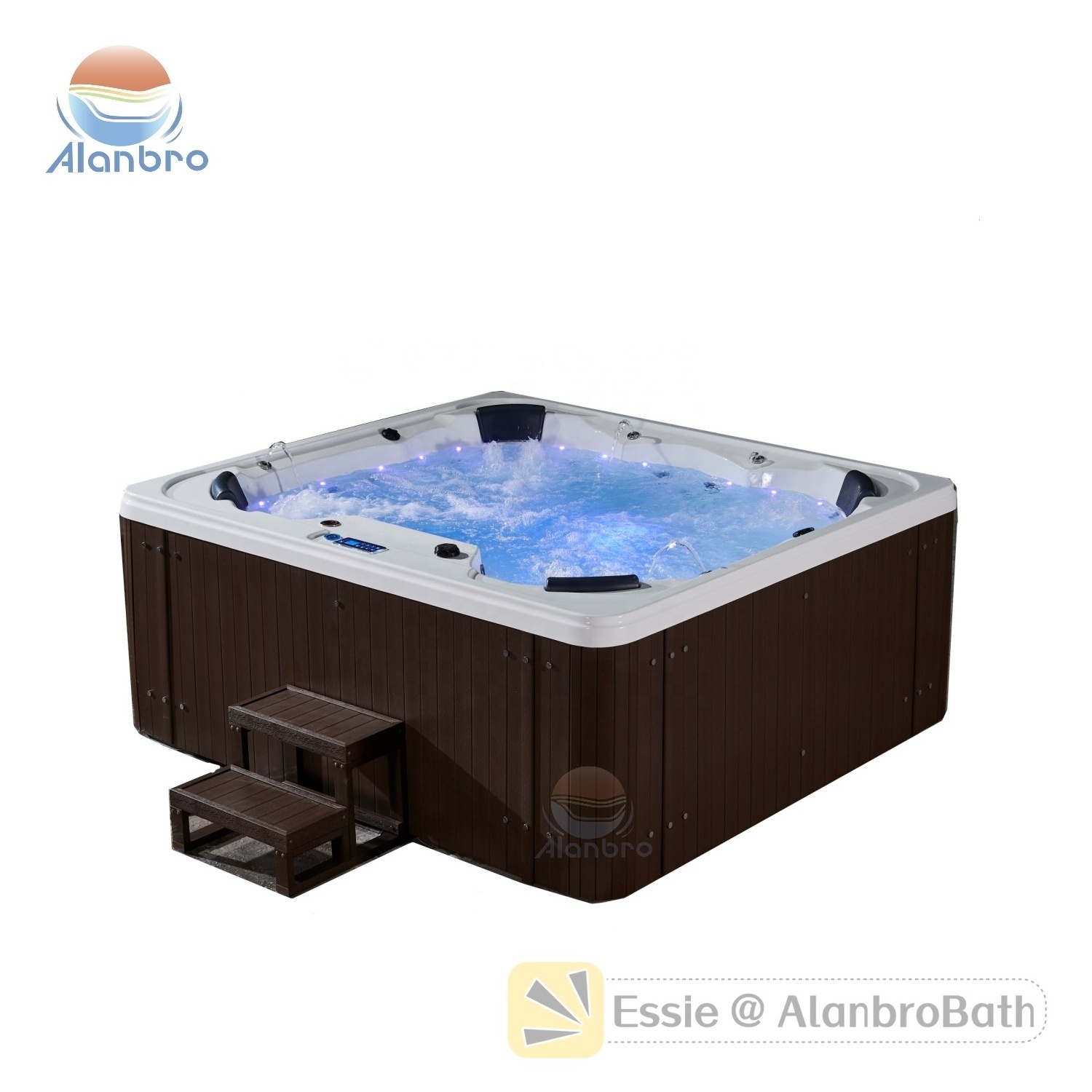 factory 5 persons outdoor whirlpool hot tub balboa control spa tub family garden jakuzi function massage spa bath tub