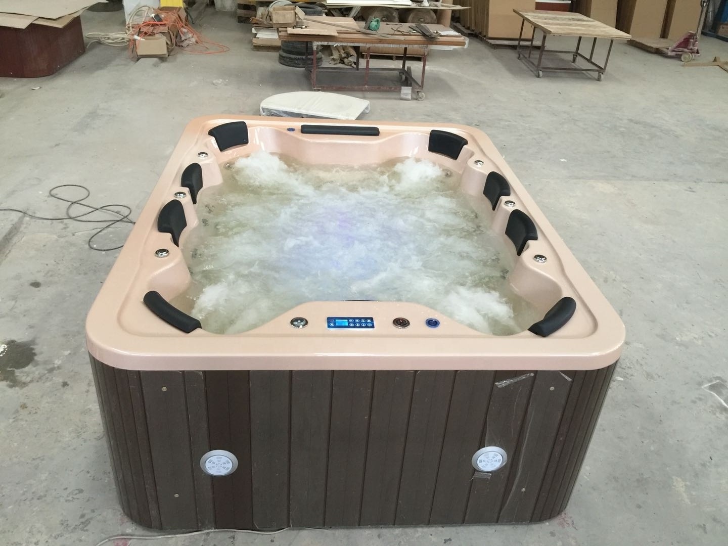 Europe Balboa Control Jets Outdoor Spa Hot Tub Pure Acrylic luxury bathtub /outdoor whirlpool spa massage