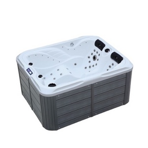 3 person large outdoor big bathtub with CE certificate swim hot tub with light whirlpool massage spa outdoor tubs