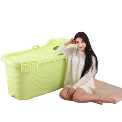 High quality Portable Foldable Plastic Baby Bathtub Thickened Adult Bathtub Home Single SPA Massage Pool Sturdy Bathing Bucket