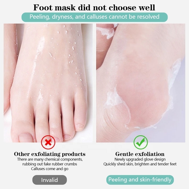 Spa Socks Foot Peel Mask Efero Korea Foot Mask Remove Feet Dead Skin Exfoliating Goat Milk Moisturizing Peeling Foot Mask