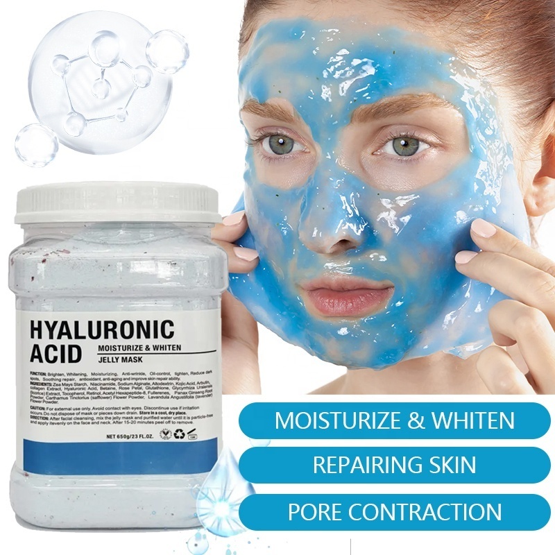 Natural Whitening Moisture Face Jelly Mask Organic Natural Whitening Facial Face Crystal Hydro Jelly Mask Powder