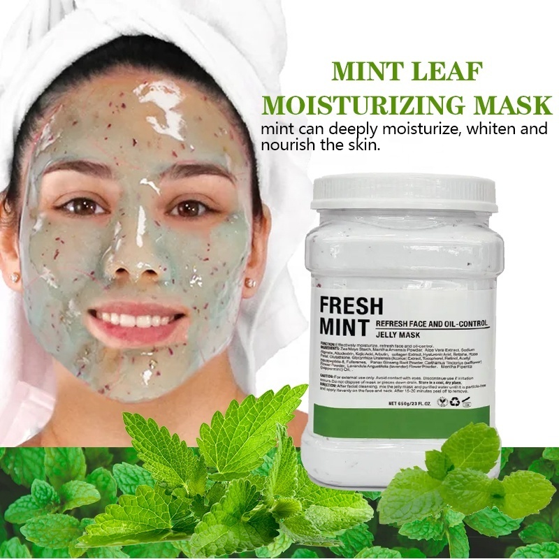 Natural Whitening Moisture Face Jelly Mask Organic Natural Whitening Facial Face Crystal Hydro Jelly Mask Powder