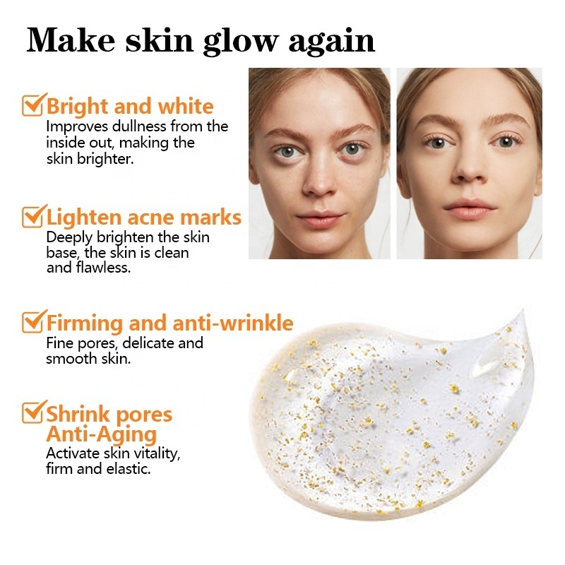 Oem 24K Gold Whitening Vitamin C Face Cream Anti Aging Wrinkle Dark Spot Remover Anti Wrinkle Moisturizing 24K Gold Face Cream