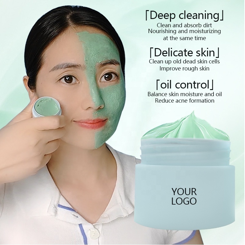 Green Tea Cleansing Matcha Mud Clay Mask For Acne Skin Face Pore Detox Oil Control Dead Sea Mud Pinkturmeric Clay Mask