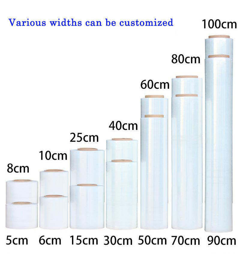 Shrink Wrapping Lldpe Packaging Shrink Film Roll Transparent Soft for Packing Wrap Roll Polyethylene Clear Stretch Film Plastic