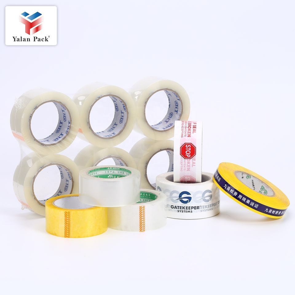 Clear Adhesive Packing Tape Waterproof Acrylic Free Bopp Carton Sealing Tape Transparent Plastic High Quality 45mic Single Sided