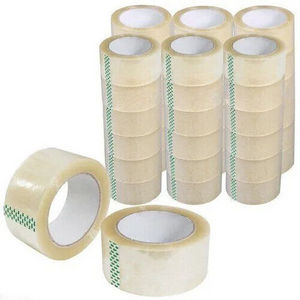 BOPP Packing Tape Jumbo Roll Clear Transparent Packaging Sealing Tape With LOGO Strong Self Adhesive Tape