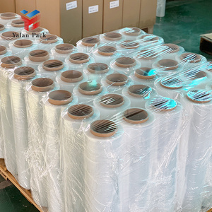 Shrink Wrapping Lldpe Packaging Shrink Film Roll Transparent Soft for Packing Wrap Roll Polyethylene Clear Stretch Film Plastic