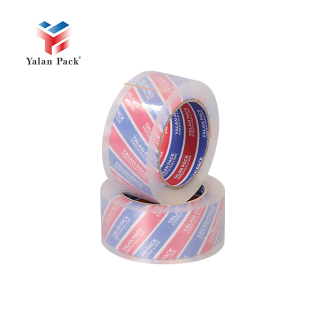 Yalan Single-Sided Transparent BOPP Sealing Tape Acrylic Clear Waterproof Packing Tape with Pressure Sensitive Adhesive Chile