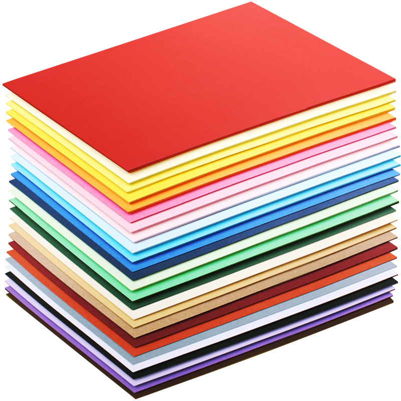 230gsm Custom Printing Cardboard Paper Cardstock Cards Hard Colorful A4 Kraft Paper Sheets Colored Cardstocks Paper Wholesale