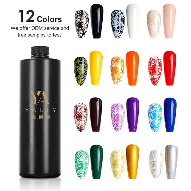 High Quality 12 Colors UV Nail Polish Nail Stamping Gel Crayon Painting Gel for Stamping