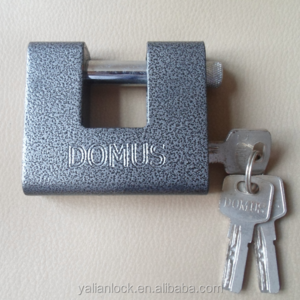 High Security Plastic Painted Shell Cover Rectangle Padlock With Computer Keys