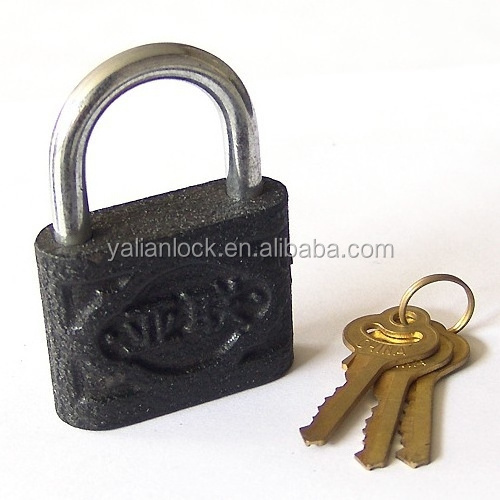 Black Safety Iron Padlock