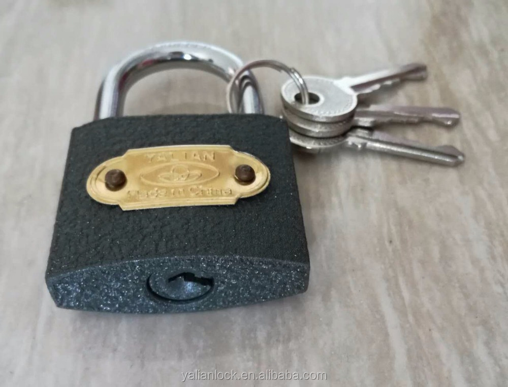 Water-proof Grey Iron Padlock,Long Shackle And Short Shackle Can Be Available